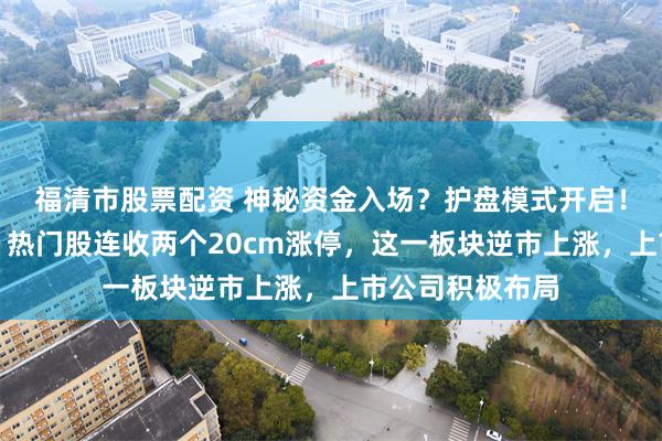 福清市股票配资 神秘资金入场？护盘模式开启！午后突然拉升，热门股连收两个20cm涨停，这一板块逆市上涨，上市公司积极布局